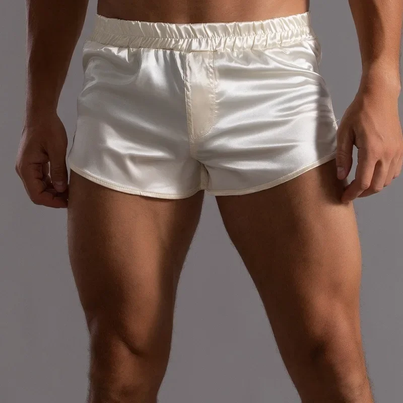 Boxer Shorts Modal - Pantalones Sissy Aro para hombre, pantalones