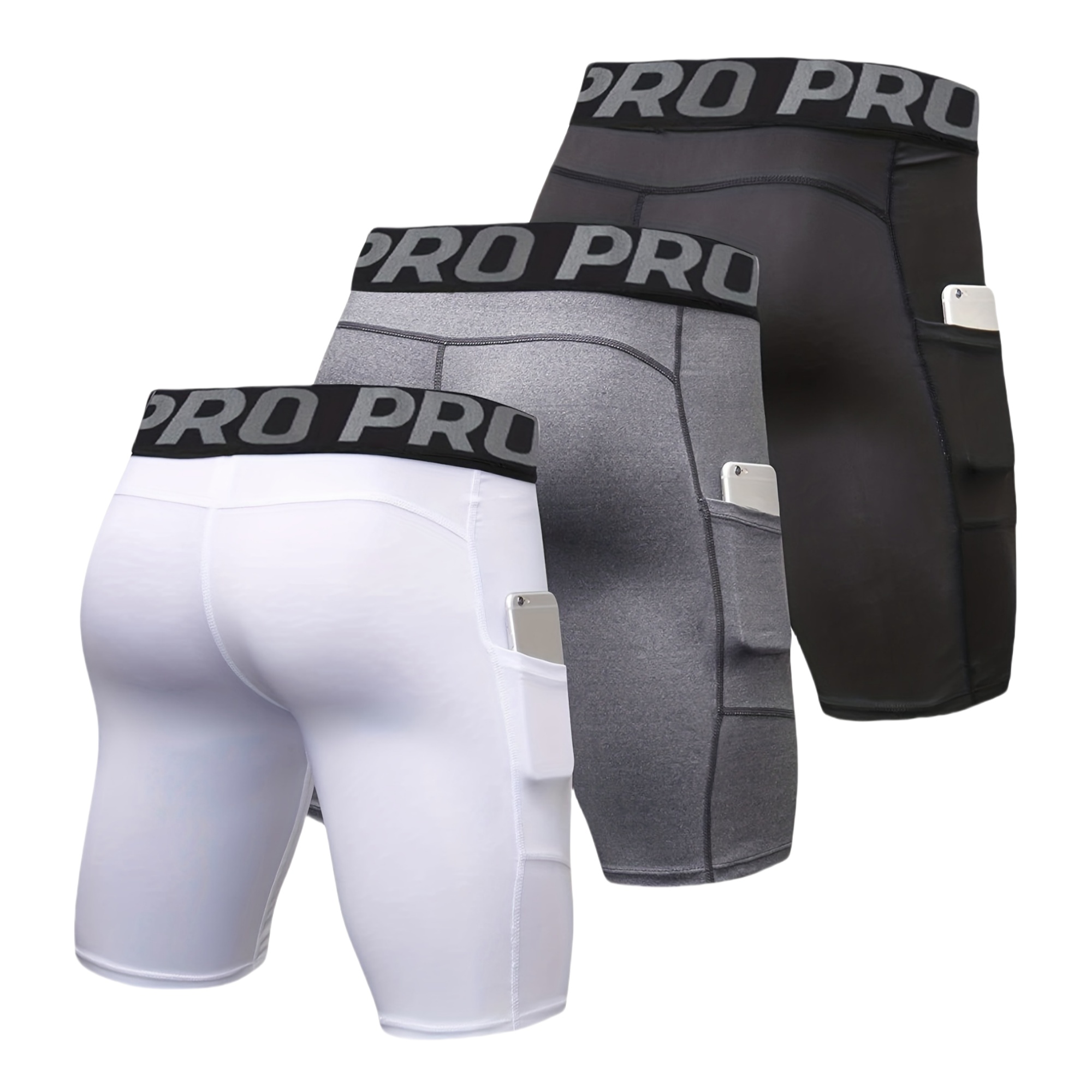 Paquete de 3 Pantalones Cortos - Compression Shorts Athletes reseña y precio