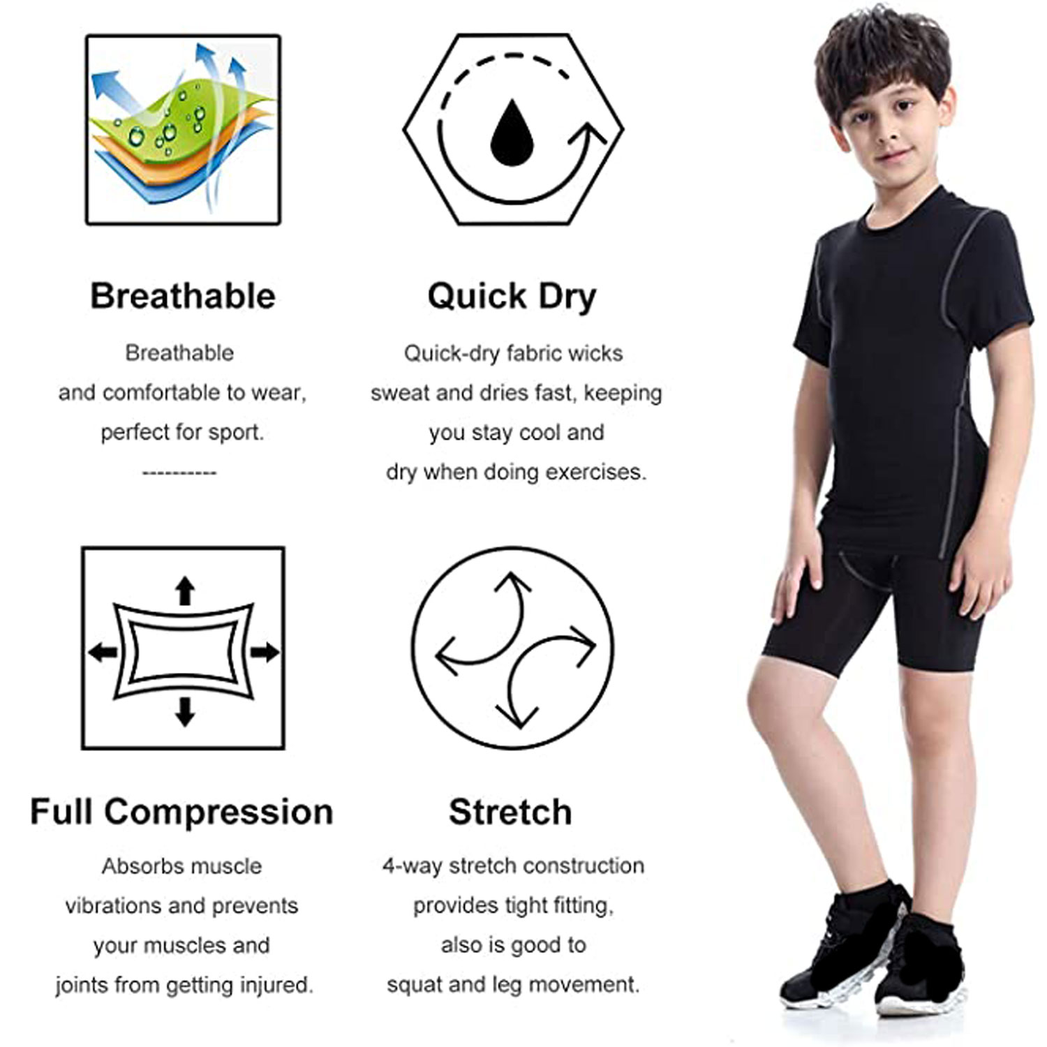 Pantalones Cortos de Compresió - Compression Shorts Athletes reseña y precio